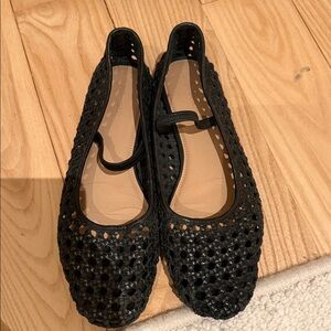 Madewell Black Woven Ballet Flats